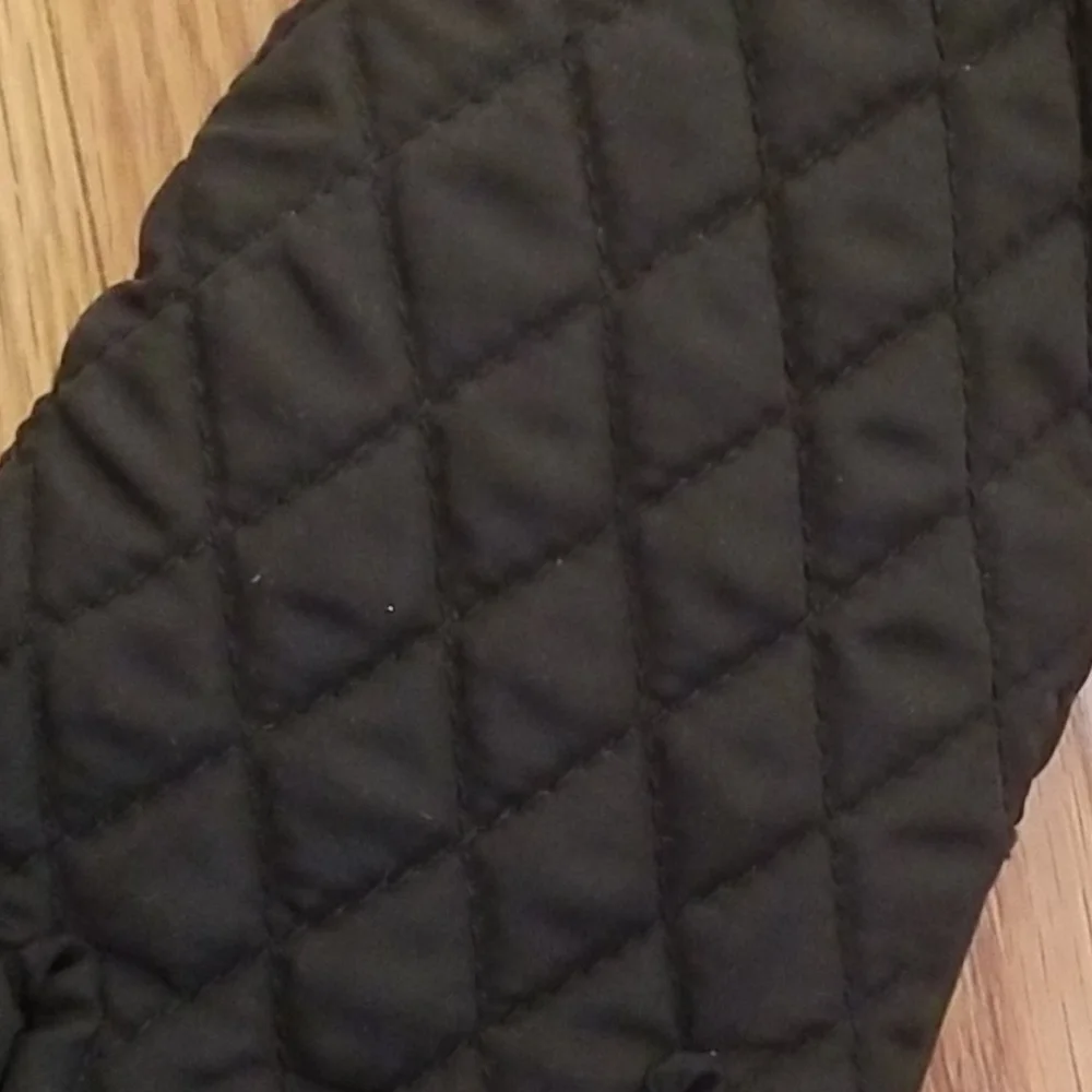Preston of York gloves‎ black with fur med
